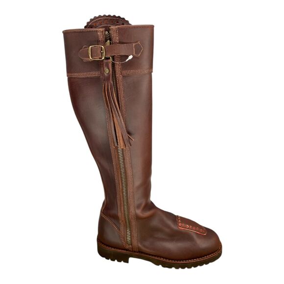 NIB Penelope Chilvers Tall Long Tassel Boot Conker Brown Leather EU 38 / US 7 - Picture 6 of 16